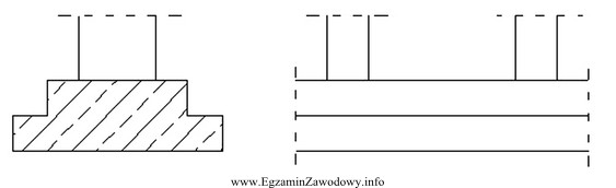 Na rysunku przedstawiono element konstrukcyjny, który w założ