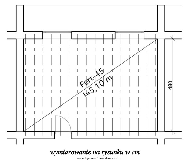 W założeniach do kosztorysu strop przedstawiony na rysunku 