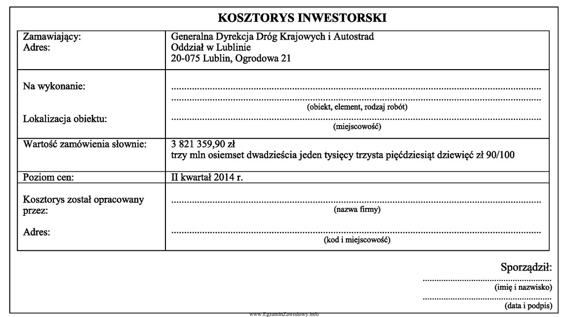 Na rysunku przedstawiono wzór