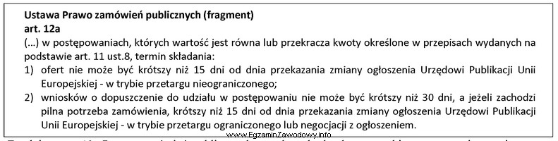 Zgodnie z art. 12a Prawa zamówień publicznych na roboty 