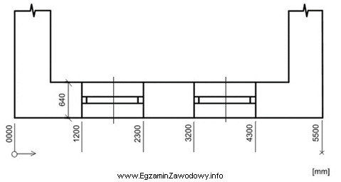 Z fragmentu rysunku inwentaryzacyjnego wynika, że szerokość otworu 