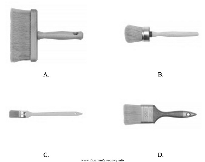 Na którym rysunku przedstawiono pędzel służą