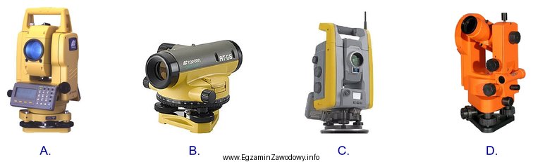 Którym z przedstawionych instrumentów geodezyjnych nie jest moż