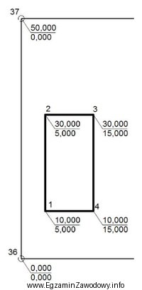 Na podstawie przedstawionego fragmentu planu zagospodarowania działki oblicz dane 