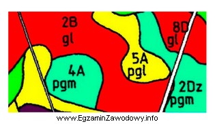 Jaki typ gleb oznacza litera A w symbolu 5A pgl 