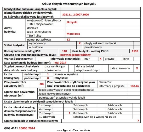 Która z podanych informacji wynika z zamieszczonego fragmentu arkusza 