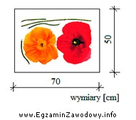 Na ścianie o wymiarach 4,00 x 2,50 m przewidziano przyklejenie dwó