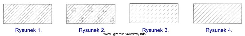 Na którym rysunku przedstawiono oznaczenie graficzne betonu niezbrojonego stosowane 