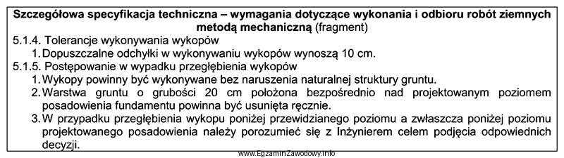 Na podstawie informacji zamieszczonych w specyfikacji określ poziom, do 