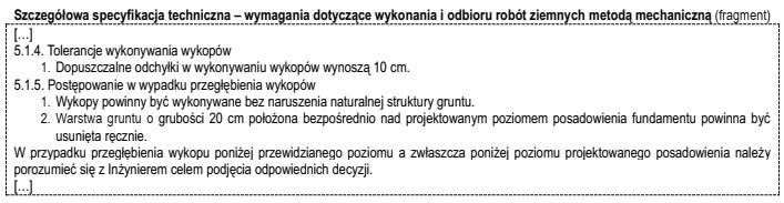 Na podstawie informacji zamieszczonych w specyfikacji określ poziom, do 