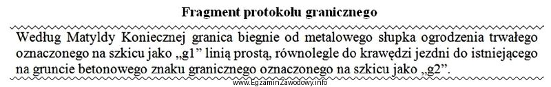 Czego dotyczy przedstawiony fragment protokołu granicznego?