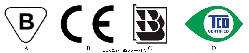 Wskaż znak umieszczany na urządzeniach elektrycznych przeznaczonych do obrotu 