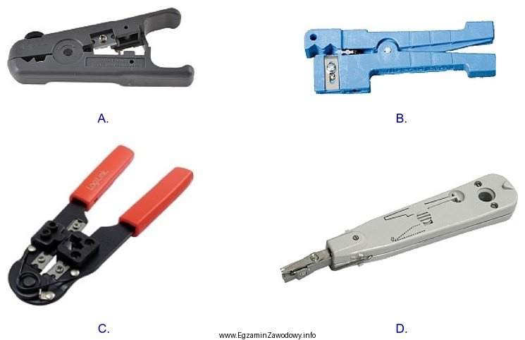 Które narzędzie jest stosowane do mocowania kabla w 