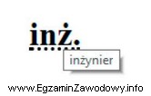 W celu uzyskania efektu widocznego na rysunku, w kodzie HTML, 