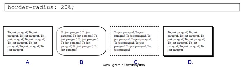 Dla którego akapitu zastosowano przedstawioną właściwość 