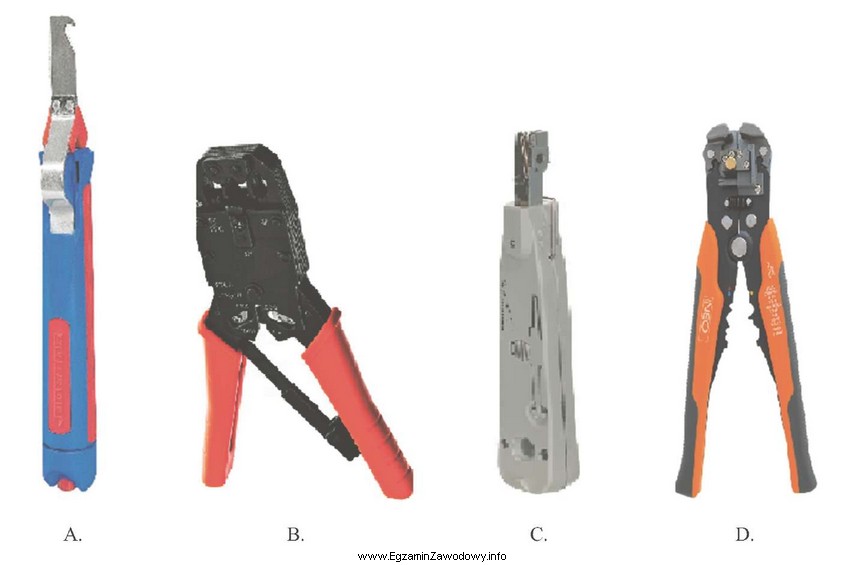Które narzędzie jest stosowane do zarabiania kabli w 