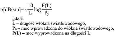 Który parametr włókna światłowodowego wyznacza 