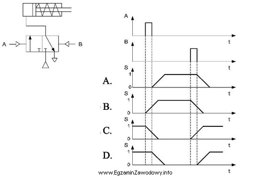 Na którym z diagramów przedstawiono prawidłową reakcję 