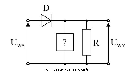 Który element elektroniczny należy umieścić w przedstawionym 