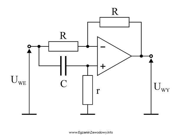 W przedstawionym układzie zmiana wartości rezystancji R wpł