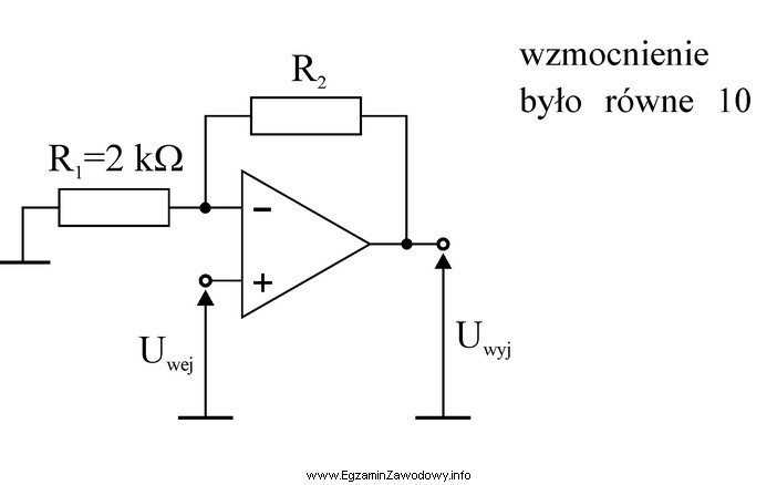 Jaka powinna być wartość rezystancji rezystora R2, aby ukł