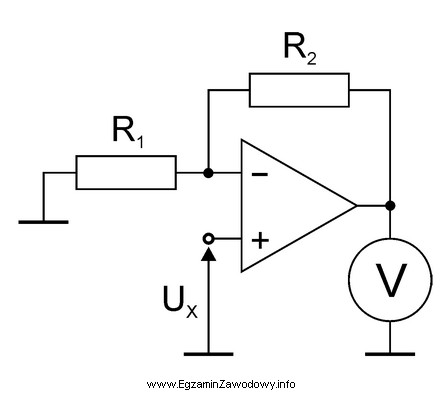 Zastosowanie wzmacniacza operacyjnego o Ku > 1 przy pomiarze napięcia 