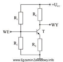 Układ przedstawiony na rysunku to wzmacniacz