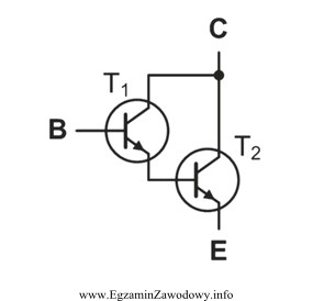 W jakim układzie pracują tranzystory przedstawione na rysunku?