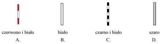 Maszty tarcz ostrzegawczych przejazdowych (TOp) maluje się na