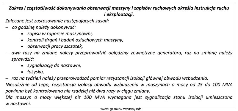 Jak często powinna być kontrolowana rezystancja izolacji obwodu wzbudzenia 