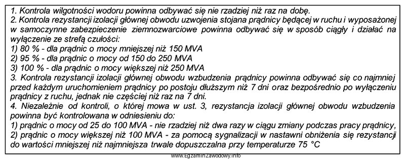 Z informacji zawartych w tabeli wynika, że rezystancja izolacji 