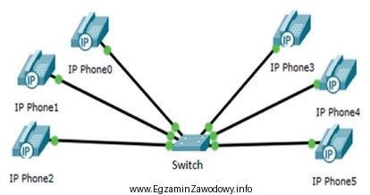 Określ topologię fizyczną sieci telekomunikacyjnej przedstawionej na rysunku?