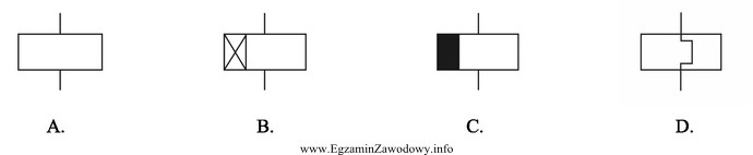 Który symbol graficzny oznacza cewkę przekaźnika o opóźnionym 