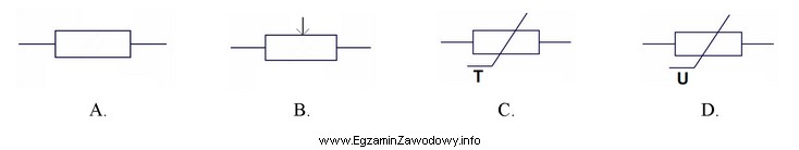 Na którym z rysunków przedstawiono symbol graficzny warystora?