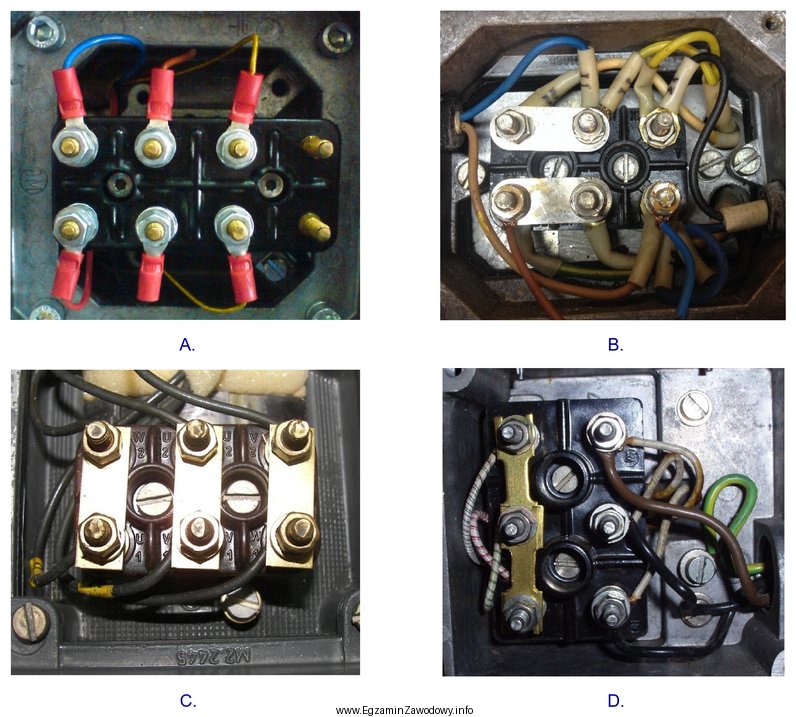 Uzwojenia silnika powinny być połączone w trójką