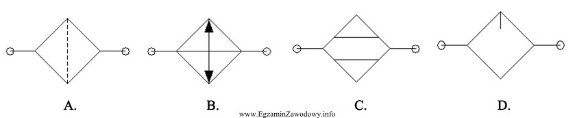 Symbol graficzny osuszacza powietrza przedstawia rysunek