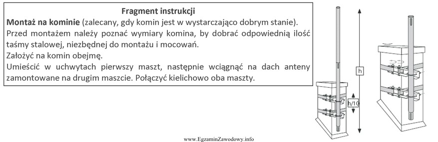 Na podstawie fragmentu instrukcji, określ jakie narzędzia potrzebne 