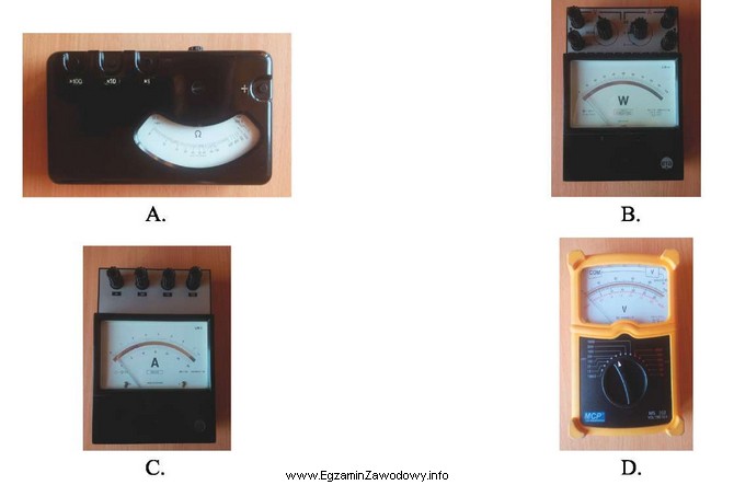 Na którym rysunku pokazany jest przyrząd pomiarowy, któ