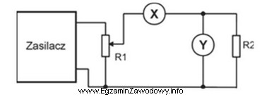 Które mierniki w przedstawionym układzie elektrycznym należy 