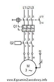 Jak nazywa się element oznaczony Q1 na przedstawionym schemacie?