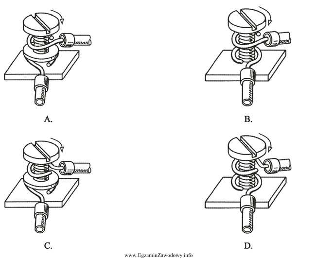 Na którym rysunku przedstawiono prawidłowy sposób wykonania 