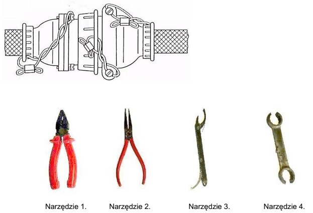 Którym narzędziem należy odkręcić przedstawione na 