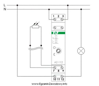 Do których zacisków przekaźnika zmierzchowego należy podł