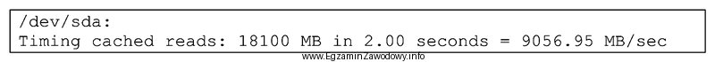 Przedstawiony wynik działania polecenia systemu Linux służy 