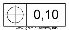 Zamieszczony symbol graficzny jest oznaczeniem tolerancji