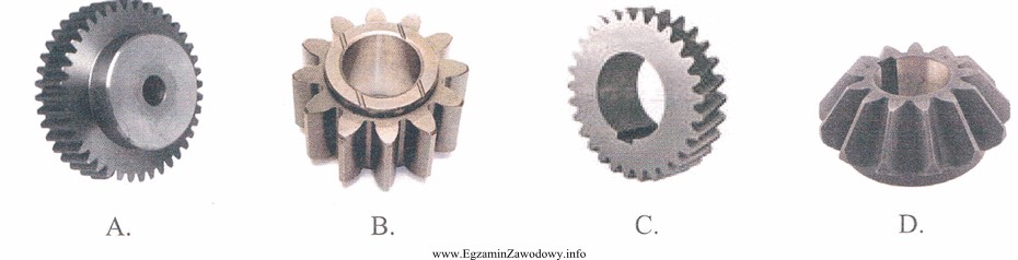 Koło zębate stożkowe o zębach prostych 