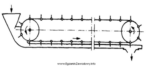 Który przenośnik pokazano schematycznie na rysunku?