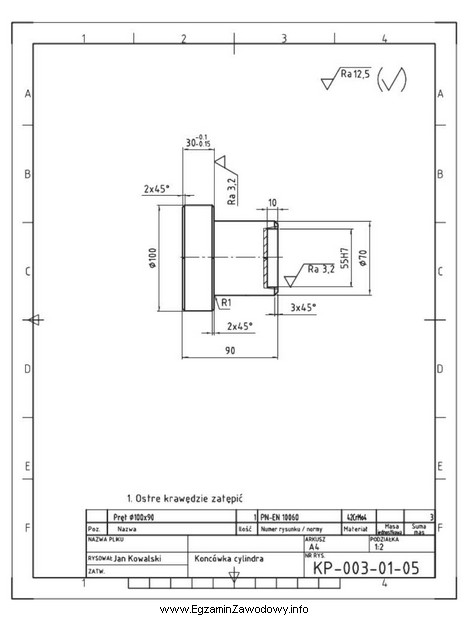 Który dokument techniczny przedstawiono na rysunku?