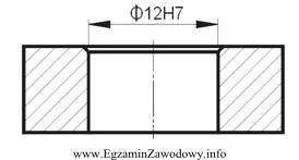 Aby wykonać otwór w przedmiocie przedstawionym na rysunku zgodnie 