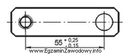 Który pomiar rozstawu otworów (zgodnie z rysunkiem) mieś